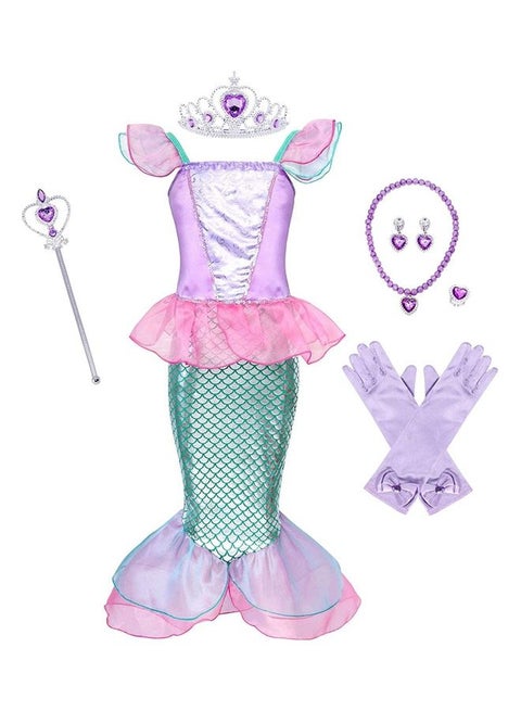 Mermaid Costume with Jewellery Set 100cm