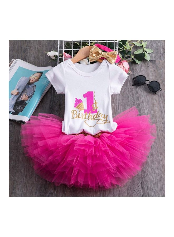 XiuWoo Princess Party Dress With Headband 80cm - Image 4