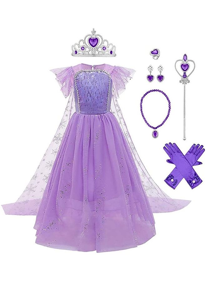 XiuWoo Princess Costume With Jewellery Set 130cm - Image 1
