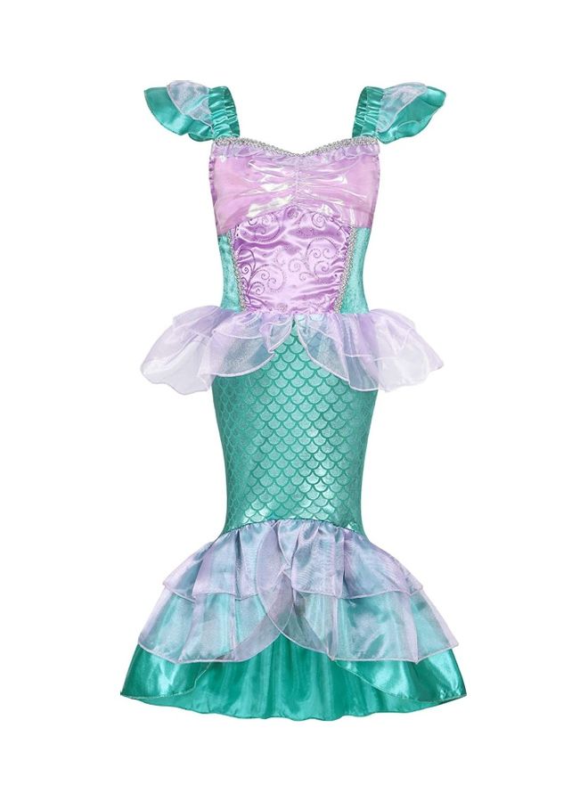 XiuWoo Mermaid Cosplay Costume with Jewellery Set 120cm  - Image 2