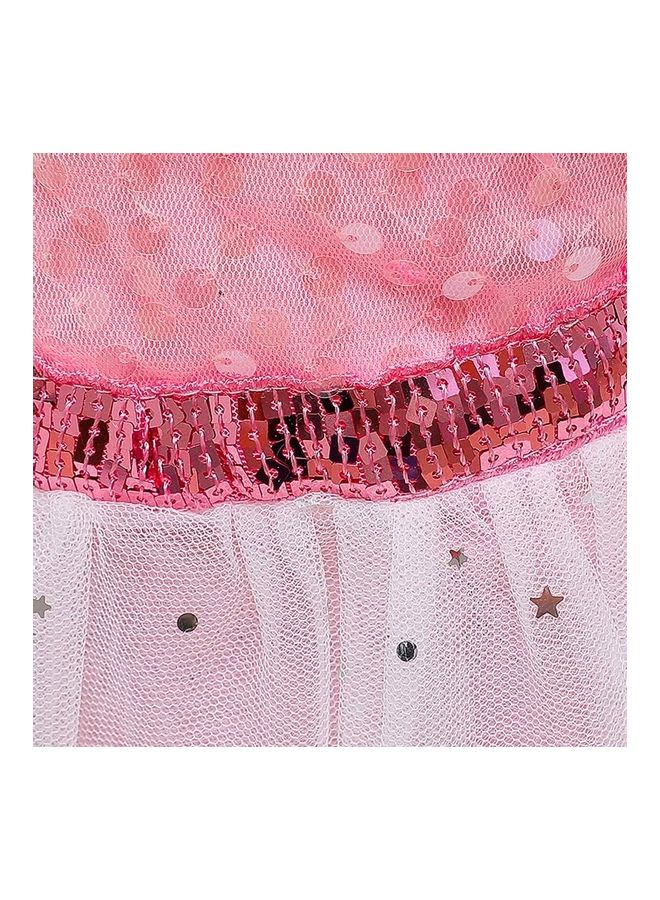 XiuWoo Princess Party Costume with Jewellery Accessories 120cm - Image 3