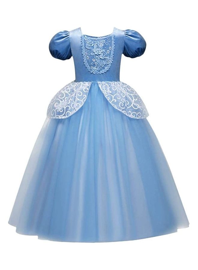 XiuWoo Princess Dress for Girl with Jewellery Set 120cm - Image 2