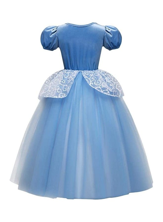 XiuWoo Princess Dress for Girl with Jewellery Set 120cm - Image 3