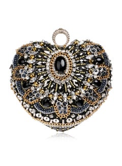 TOEON Fashion Banquet Bag Black/Gold/Silver  - Image 1