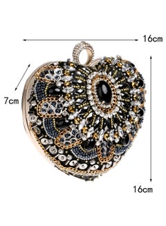 TOEON Fashion Banquet Bag Black/Gold/Silver  - Image 3