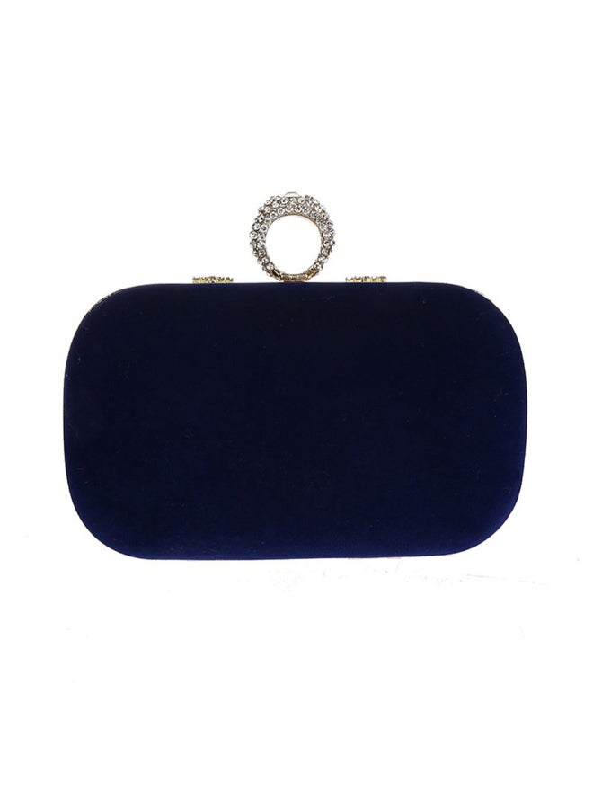 TOEON Stylish Fashion Banquet Bag Blue/Gold  - Image 2