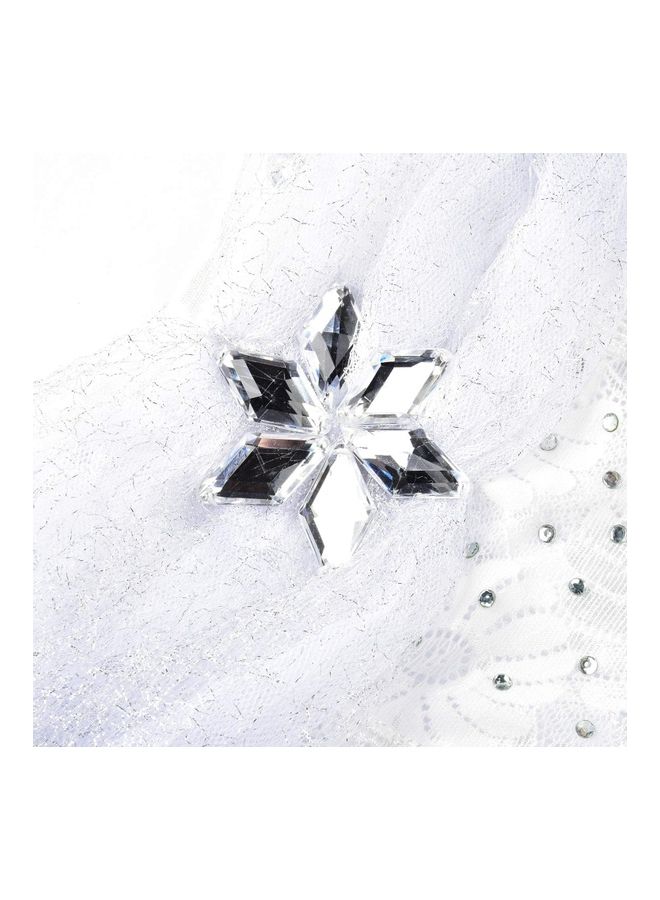 XiuWoo Princess Dress for Girl with Jewellery Set 100cm - Image 5