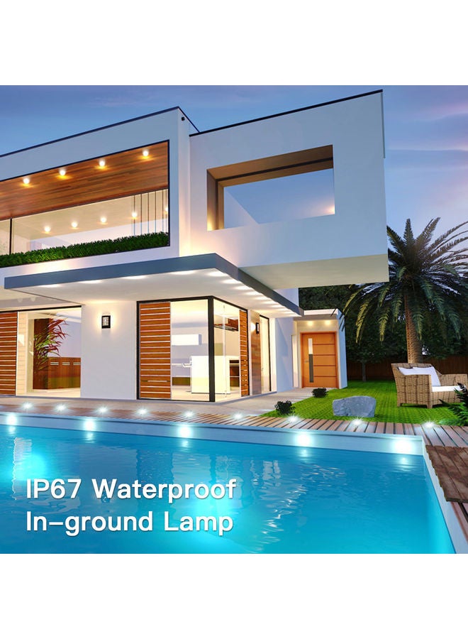 16 Piece IP67 Waterproof Low Voltage Recessed LED Deck Lights Warm White  - Image 3