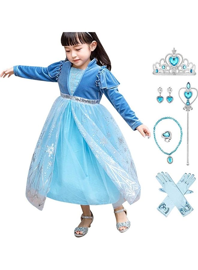 XiuWoo Princess Costume With Jewellery Set 110cm  - Image 1