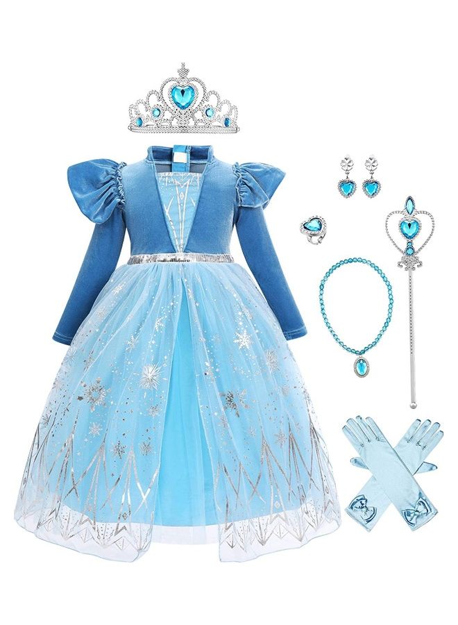 XiuWoo Princess Costume With Jewellery Set 110cm  - Image 2