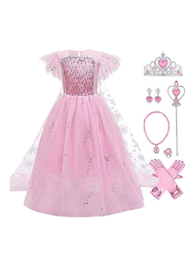 شو وو طقم زي الأميرة التنكري مع ملحقاته من 7 قطع 130سم - Image 1