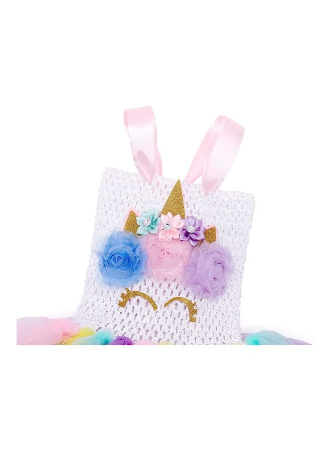 XiuWoo Princess Cosplay Costume With Unicorn Headband 130cm - Image 4