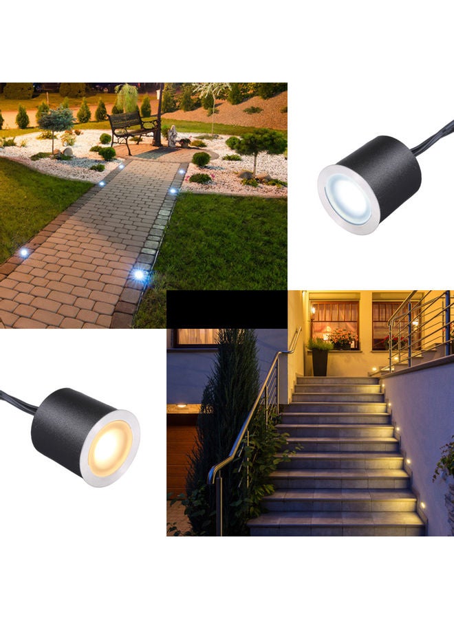 طقم مصابيح LED مضادة للماء، بمعيار IP67 وبجهد منخفض مكون من 10 قطع أبيض - Image 3