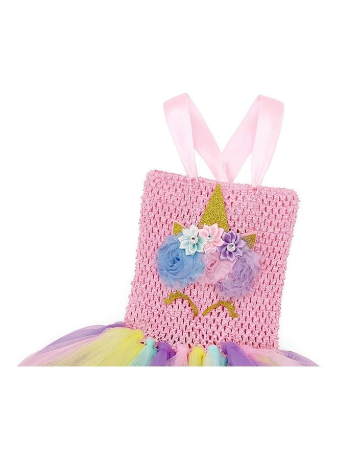 XiuWoo Princess Cosplay Costume With Unicorn Headband 90cm - Image 4