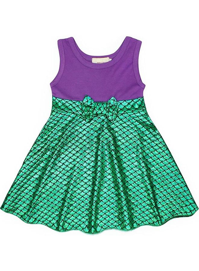 XiuWoo Princess Party Costume with Headband 100cm - Image 3