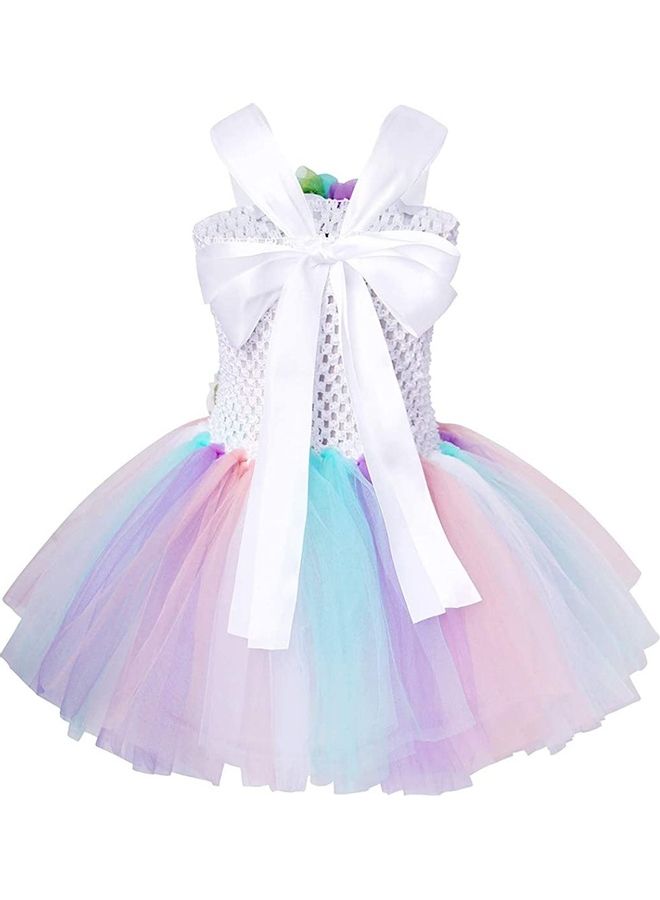 XiuWoo Princess Cosplay Costume With Unicorn Headband 140cm - Image 3