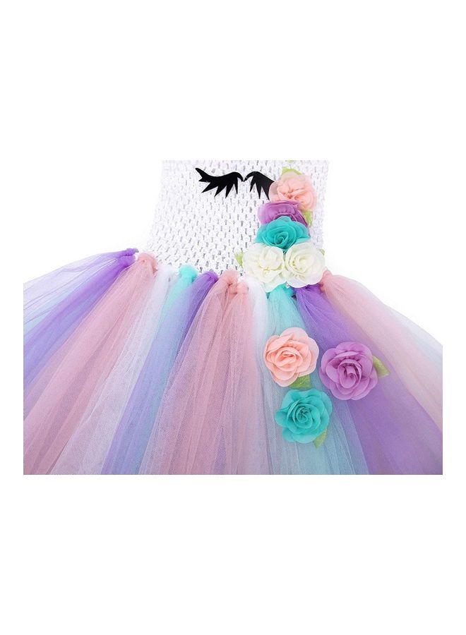 XiuWoo Princess Cosplay Costume With Unicorn Headband 140cm - Image 5