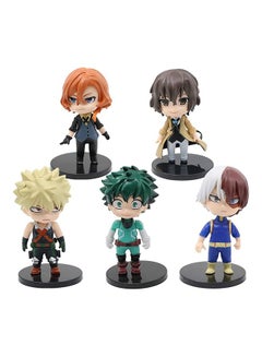 آيسانك "مجموعة مجسمات شخصيات الأكشن من مسلسل "My Hero Academia" لتزيين الكيك من 5 قطع"  - Image 1