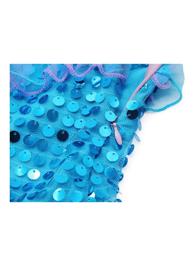 XiuWoo Mermaid Costume with Jewellery Set 130cm - Image 5