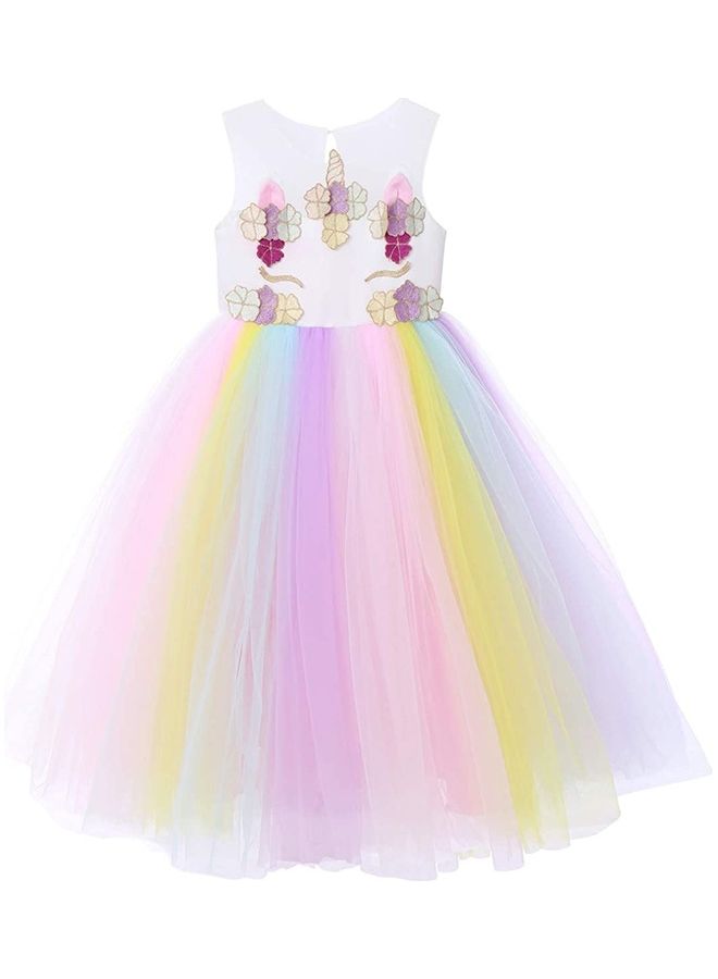 XiuWoo Princess Party Dress With Headband 120cm - Image 4
