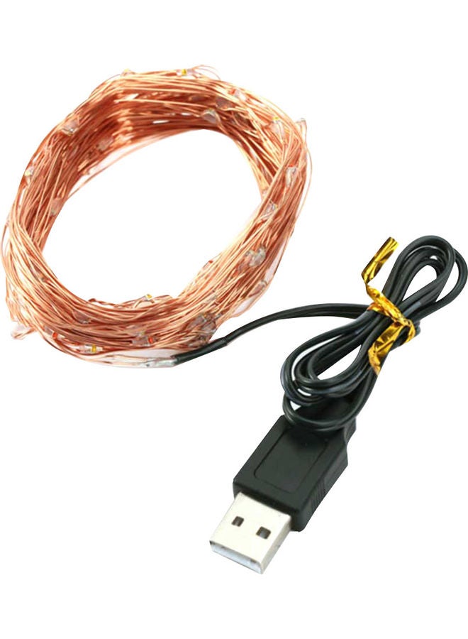 USB Copper String LED Decorative Lamp Blue 8 x 2 x 8cm  - Image 2