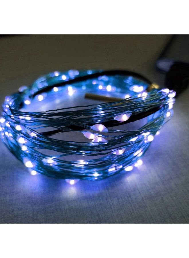 USB Copper String LED Decorative Lamp Blue 8 x 2 x 8cm  - Image 1