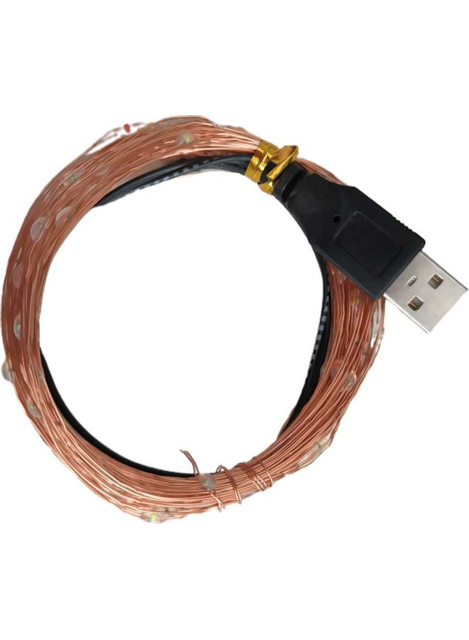 USB Copper String LED Decorative Lamp Blue 8 x 2 x 8cm  - Image 3