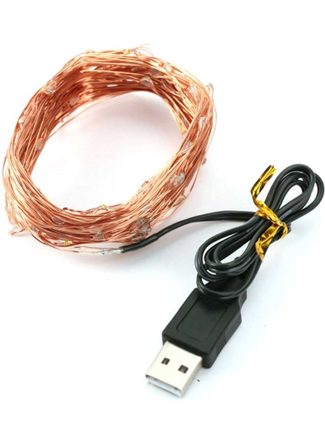 USB Copper String LED Decorative Lamp Blue 8 x 2 x 8cm  - Image 5