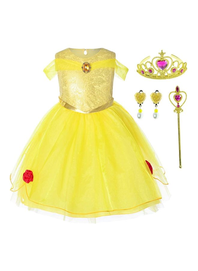 XiuWoo Princess Party Dress with Jewellery Set 100cm - Image 1