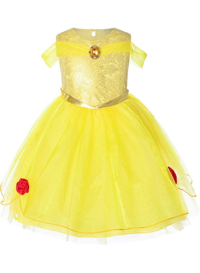 XiuWoo Princess Party Dress with Jewellery Set 100cm - Image 3