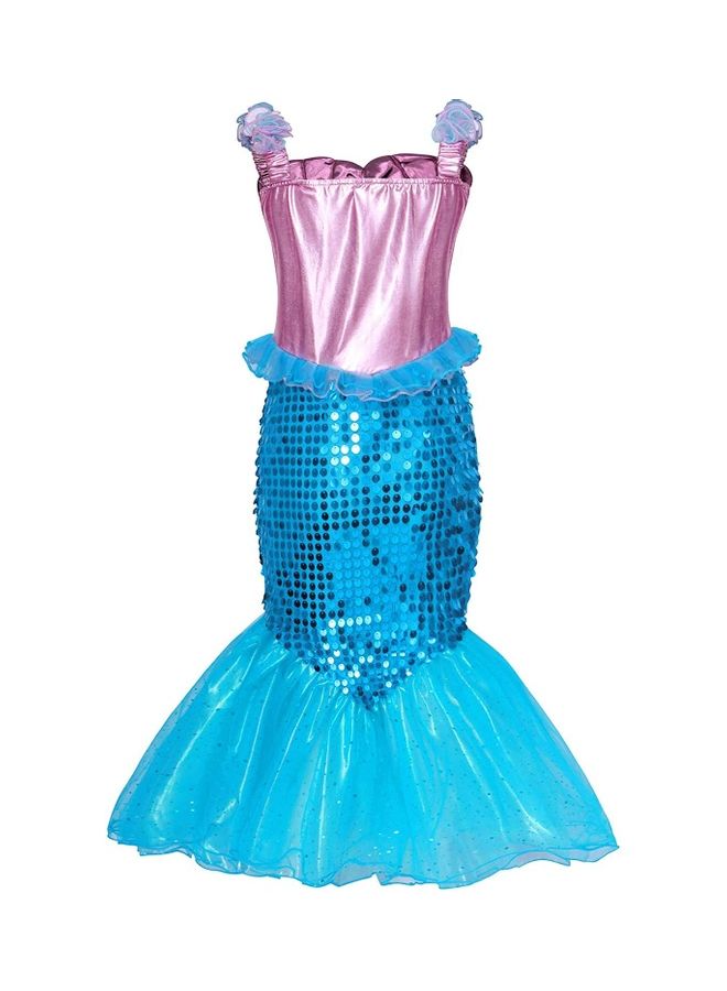 XiuWoo Princess Mermaid Dress with Jewellery Set 130cm - Image 2