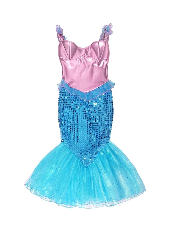 XiuWoo Princess Mermaid Dress with Jewellery Set 130cm - Image 3