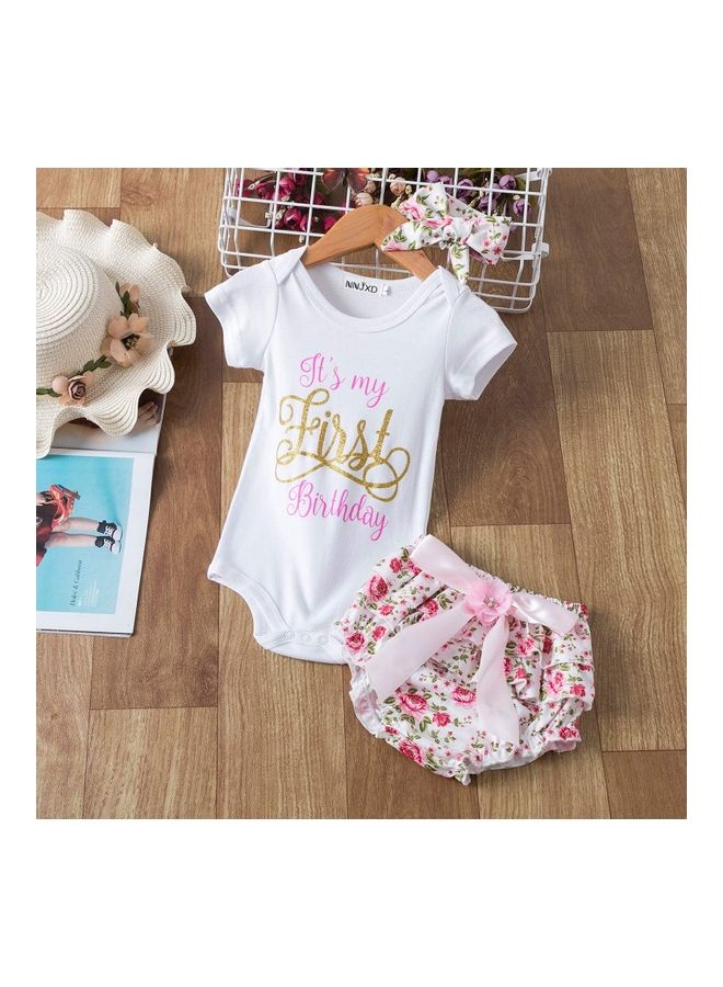 XiuWoo 2-Piece Princess Brithday Costume with Headband 80cm - Image 2