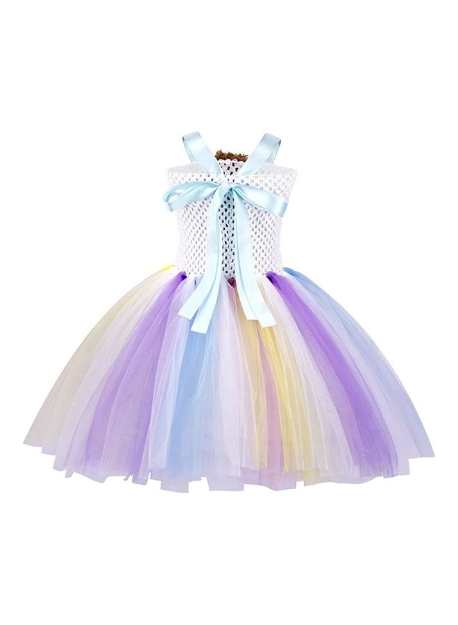 XiuWoo Princess Cosplay Costume With Unicorn Headband 140cm - Image 3