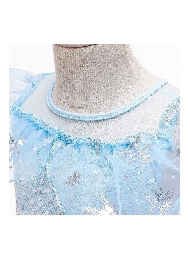 XiuWoo Princess Party Costume with Jewellery Set 110cm  - Image 3
