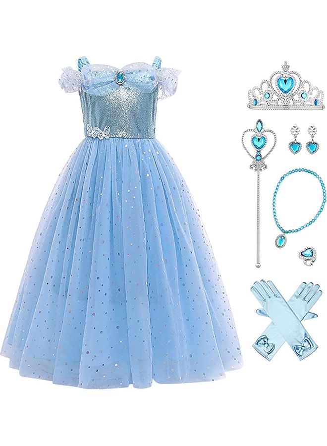 XiuWoo 7-Piece Princess Costume And Accessories Set 120cm - Image 1