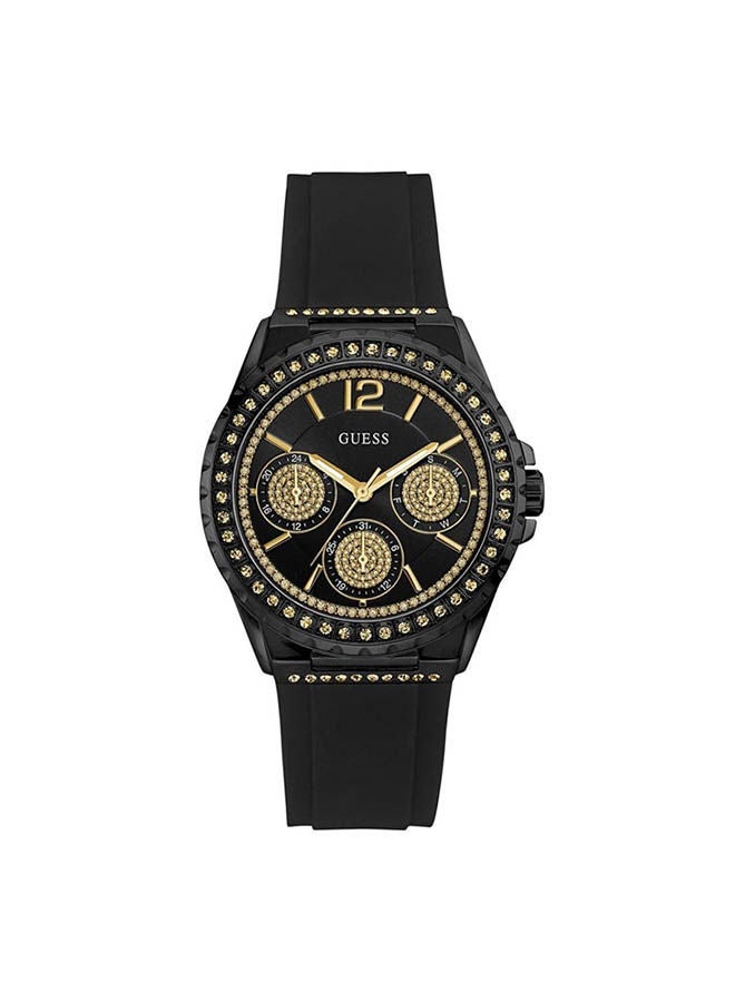 GUESS Women's Rubber Chronograph W0846L1 - 40 mm - Black - Image 1