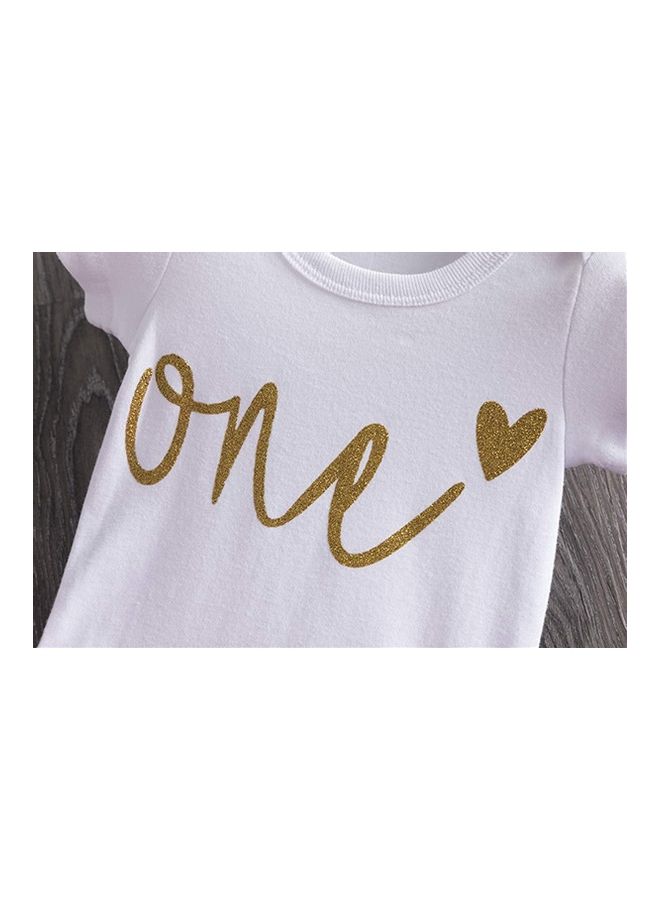 XiuWoo Princess Party Dress With Headband 80cm - Image 4