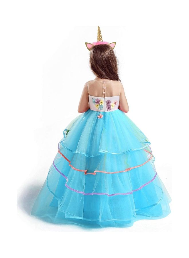 XiuWoo Princess Party Dress With Headband 110cm - Image 2