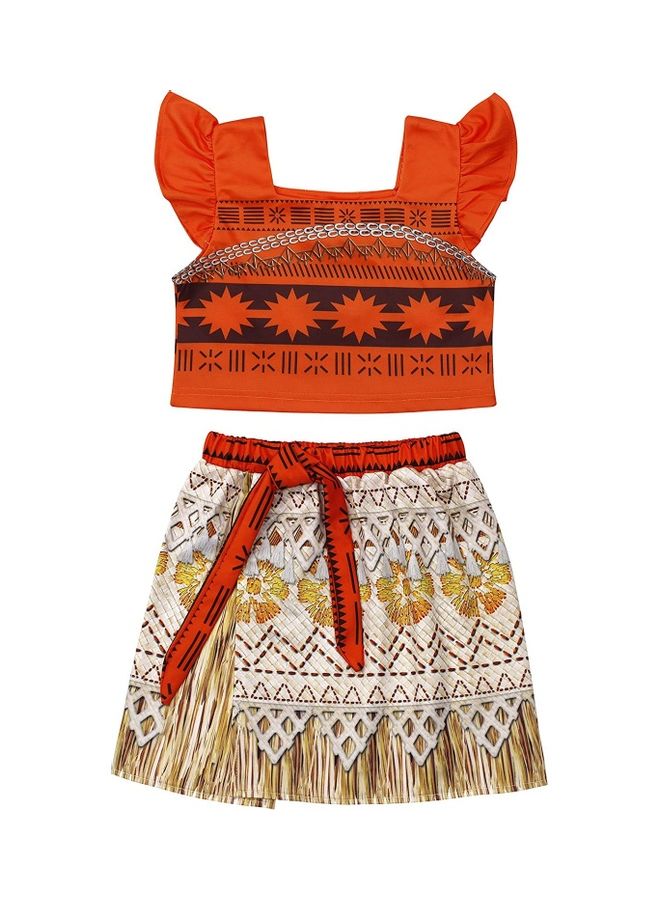 XiuWoo 2-Piece Costume with Necklace and Flower 140cm - Image 2