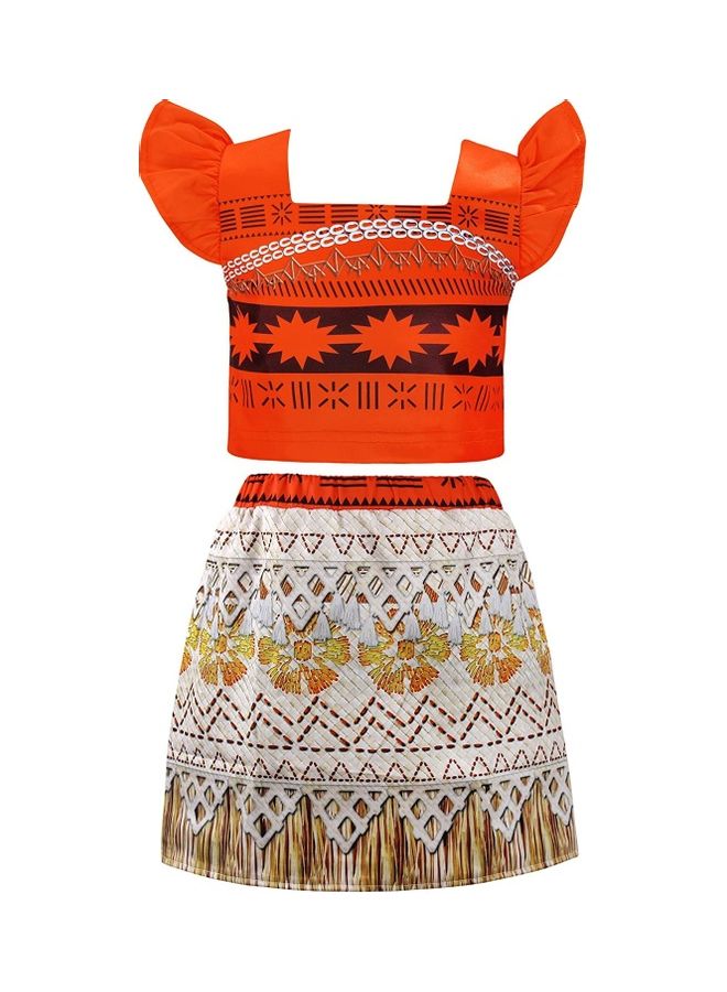 XiuWoo 2-Piece Costume with Necklace and Flower 140cm - Image 3