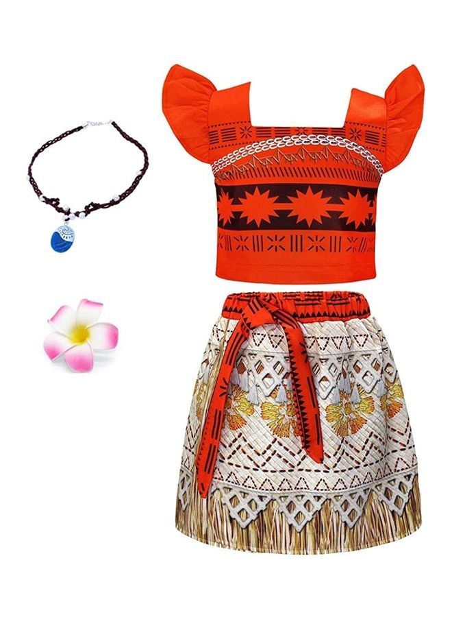 XiuWoo 2-Piece Costume with Necklace and Flower 140cm - Image 1