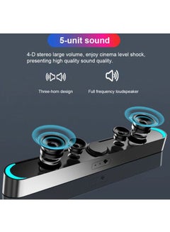 SADA Stereo Bass Speaker D-238 Black/Blue  - Image 5