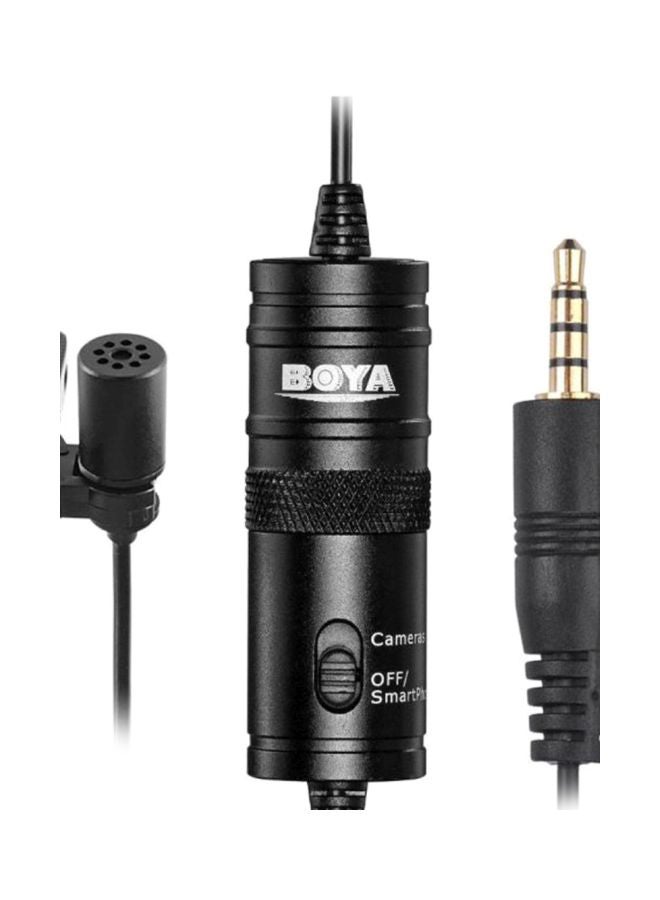 BOYA - Omnidirectional Lavalier Condenser Recording Microphone BY-M1 Black/Silver - Image 1