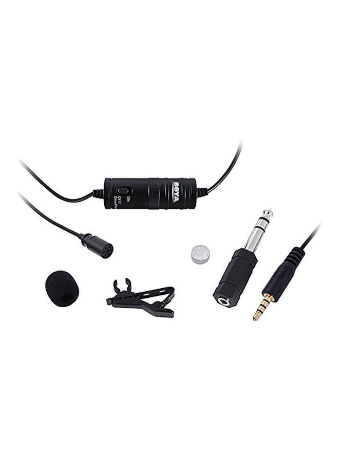 BOYA - Omnidirectional Lavalier Condenser Recording Microphone BY-M1 Black/Silver - Image 1