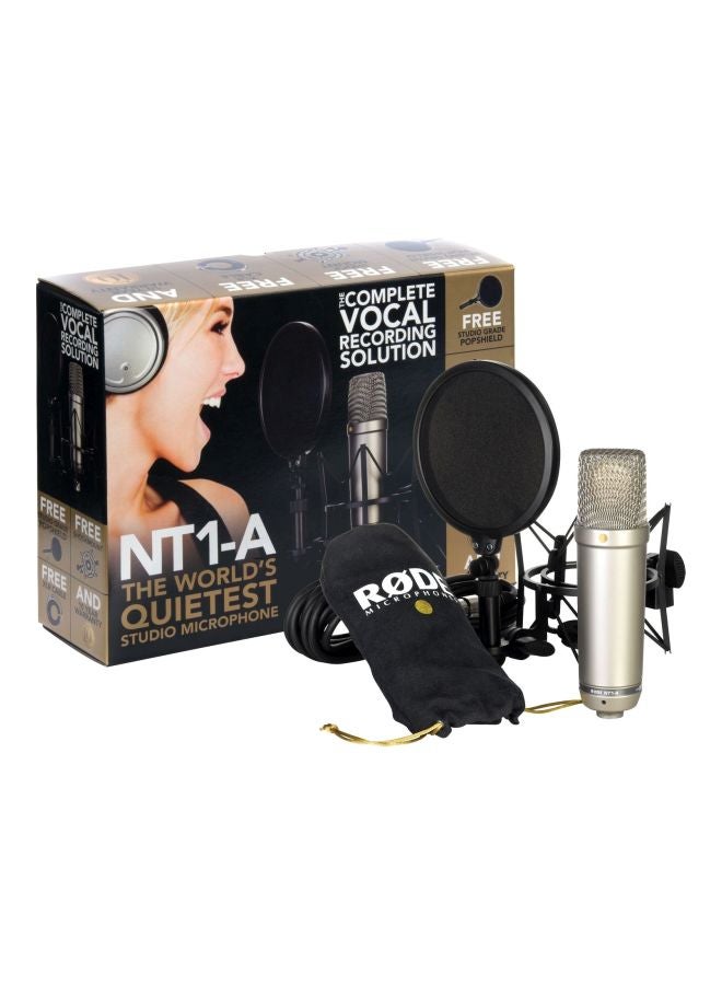 RODE - Microphone Rode NT1-A, Focusrite Scarlett 2i2 3rd Gen AIR And Stand 5607488133 Red/Black/Silver - Image 1