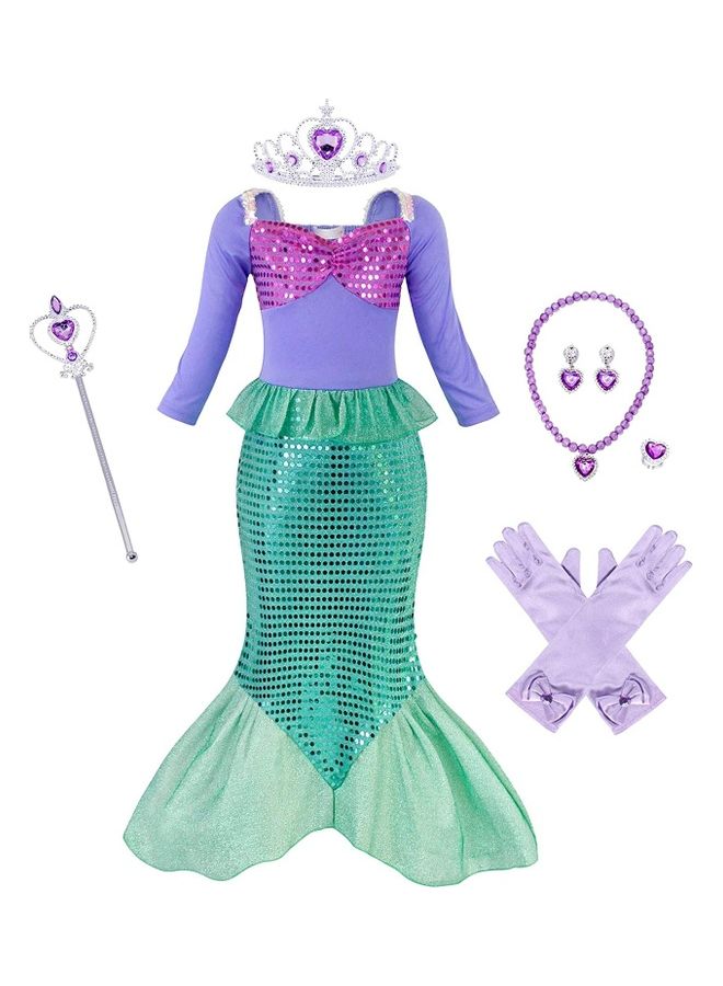 XiuWoo 7-Piece Princess Costume And Accessories Set 90cm  - Image 1