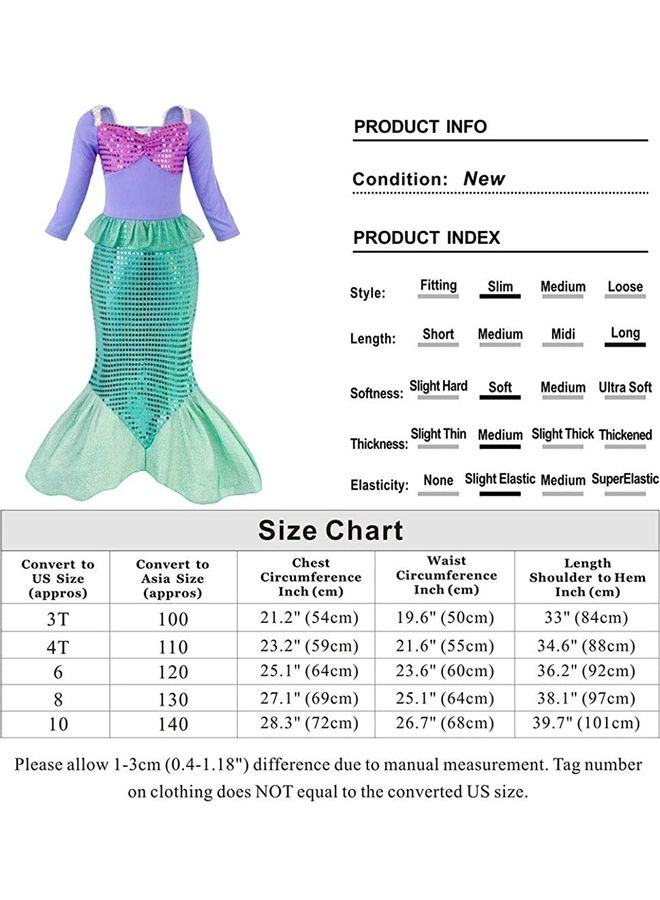 XiuWoo 7-Piece Princess Costume And Accessories Set 90cm  - Image 4