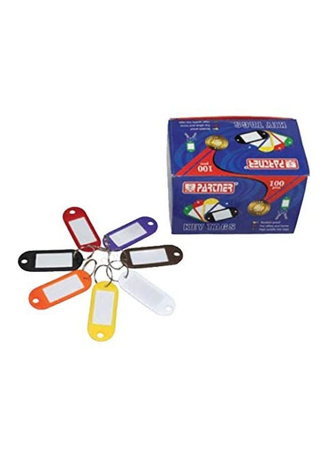 بارتنر مجموعة من 100 سلسلة مفاتيح من البلاستيك - Image 2