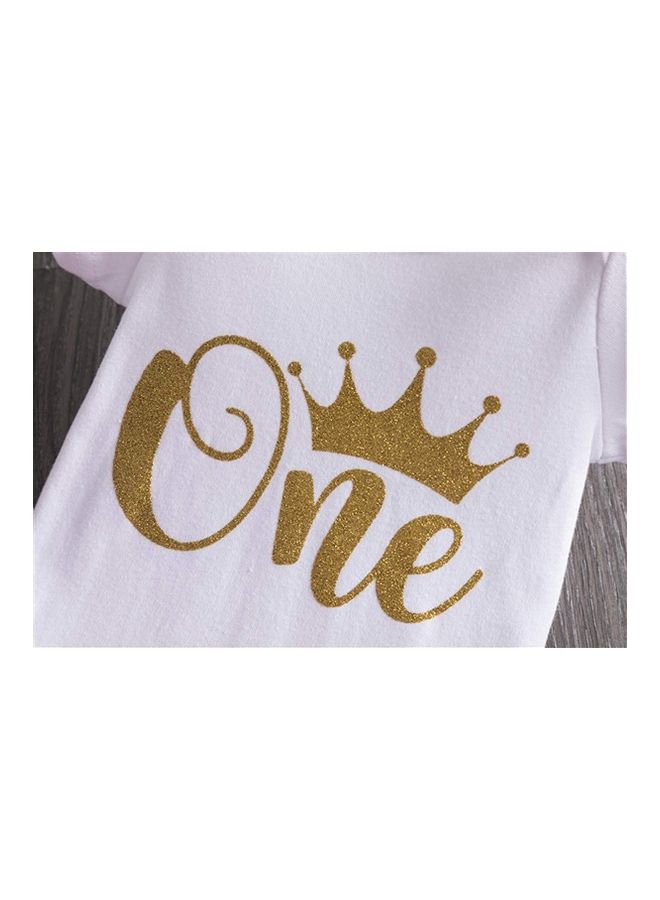 XiuWoo Princess Party Dress With Headband 80cm - Image 4